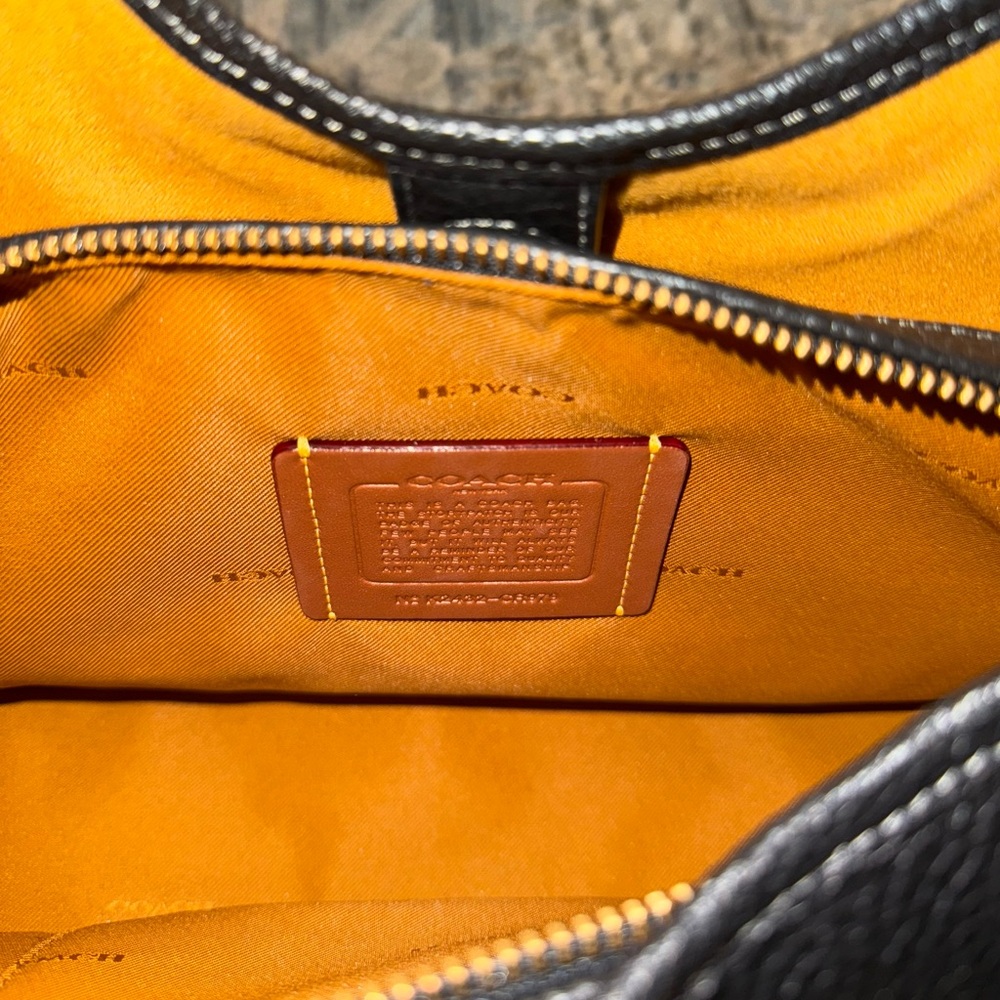 Coach Bella Black Leather Shoulder Bag - Picture 8 of 8